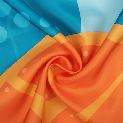 Sunlit Lovely Cartoon Sea Creatures Fabric Shower Curtain for Kids, Whale Turtle and Fish Bathroom Decor Curtain for Girls and Boys