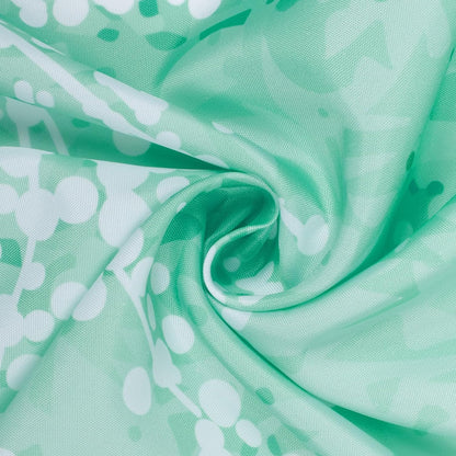 Sunlit Design Dreamy Shower Curtain, Flowering Vines in Pastel Cloud Fabric Shower Curtain with Purple Background, Bathroom Decoration Art Painting Shower Curtains, Purple, 71" x 71"